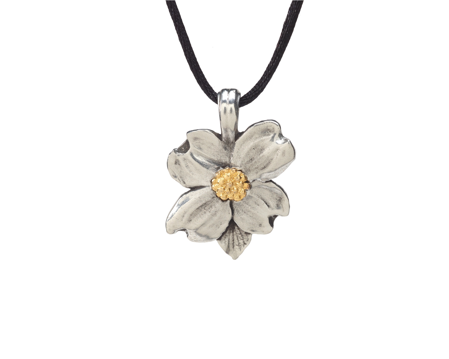 Dogwood flower pendant
